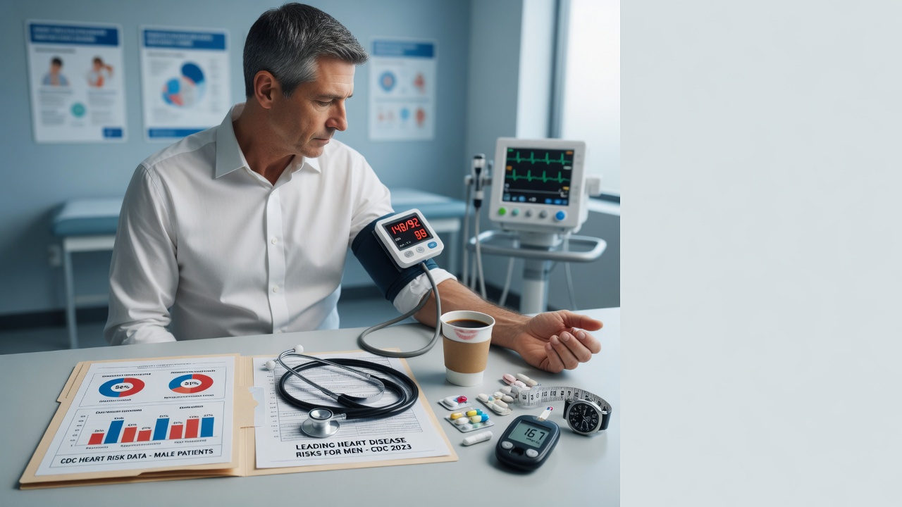 CDC Data on Leading Heart Disease Risks for Men