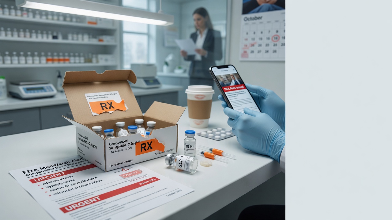 FDA Alerts Consumers to Adverse Events Linked to Compounded GLP-1 Receptor Agonists