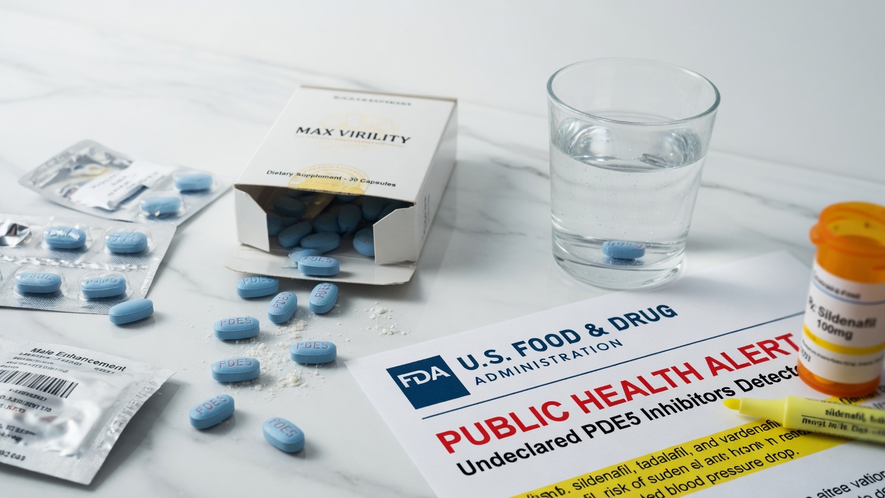 FDA Warns of Undeclared PDE5 Inhibitors in OTC Male Enhancement Products