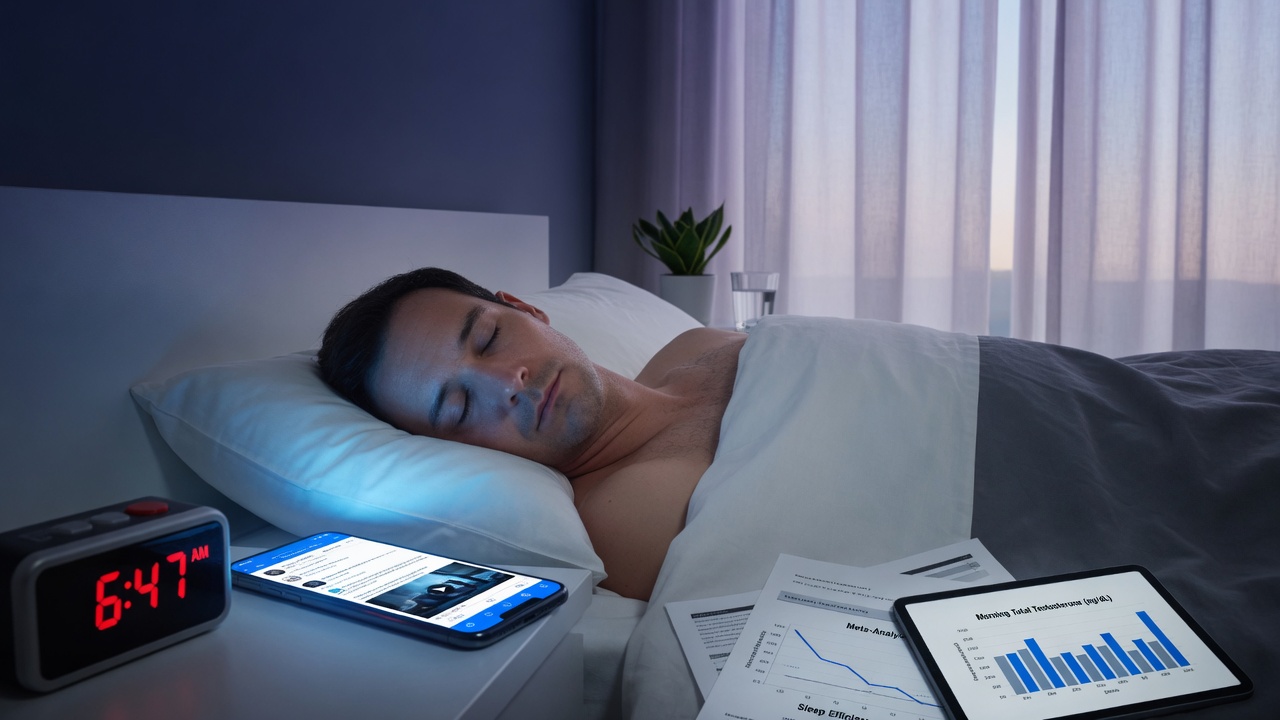 Meta-Analyses Associate Evening Blue-Light Exposure with Altered Sleep and Lower Morning Testosterone