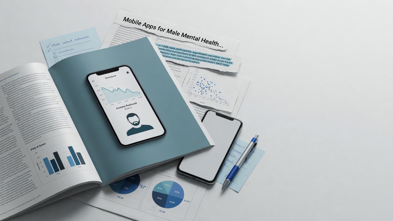 Published Literature Examines Outcomes of Mobile Applications Targeting Anxiety, Depression, and Stress in Male Populations