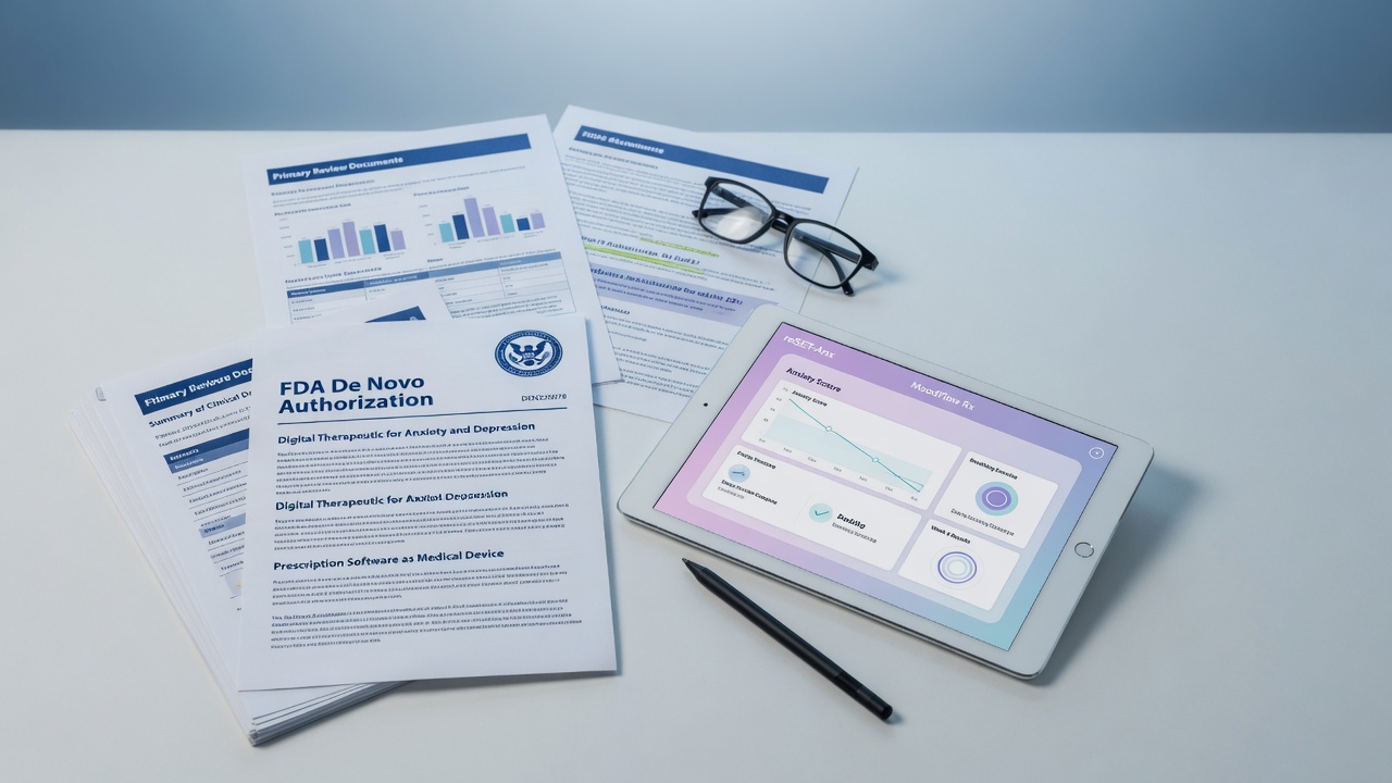 Q&A: FDA-Authorized Digital Therapeutics for Anxiety and Depression – What the Primary Documents Show