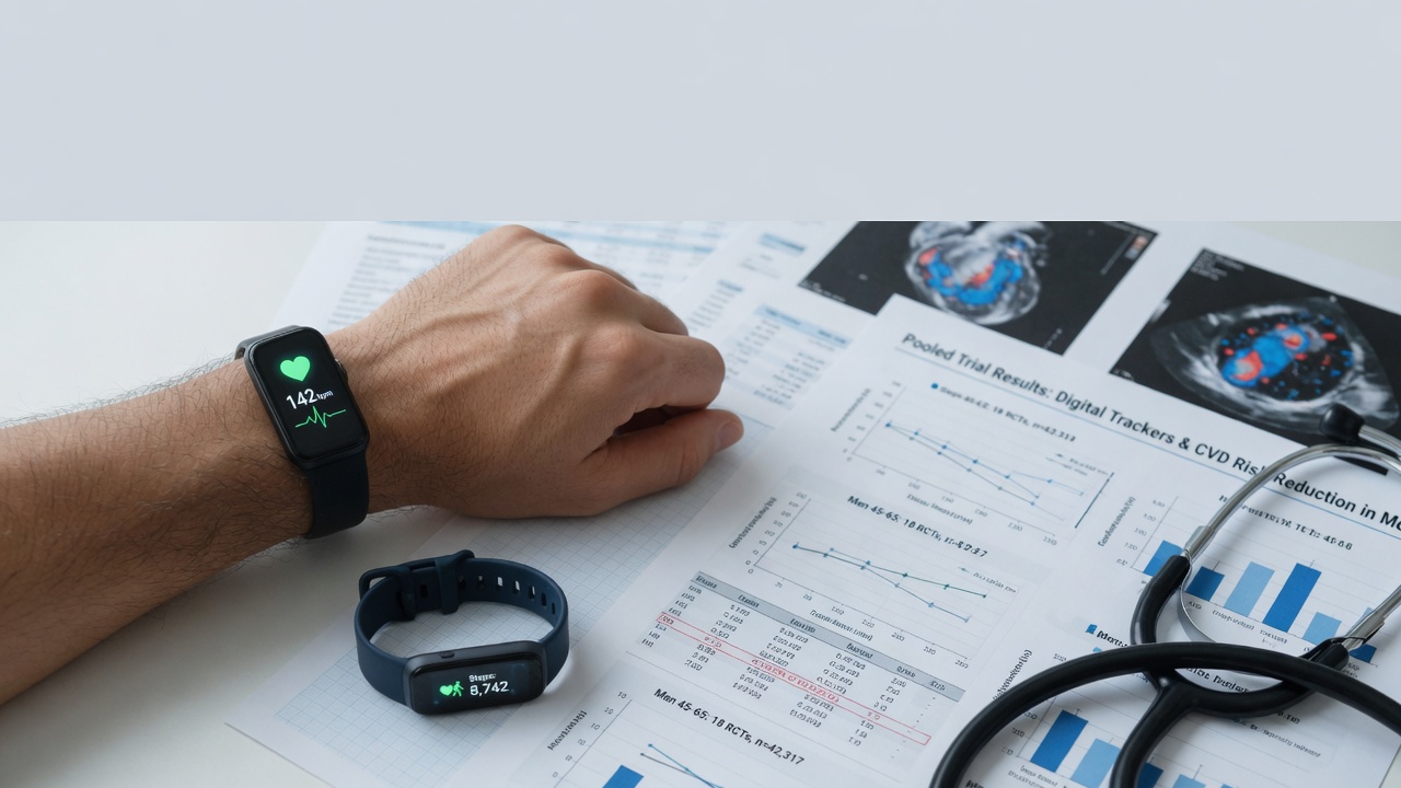 What Pooled Trial Data Show About Digital Fitness Trackers and Men's Heart Health