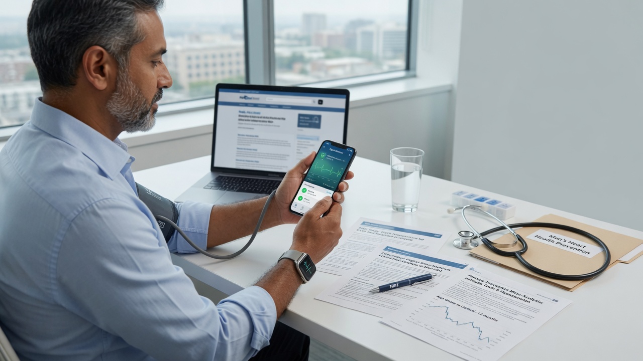 What Primary NIH and PMC Studies Show About Digital Wellness Tools in Men's Heart Health Prevention